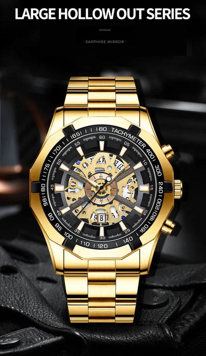 BINBOND Men’s Luxury Quartz Watch with Calendar