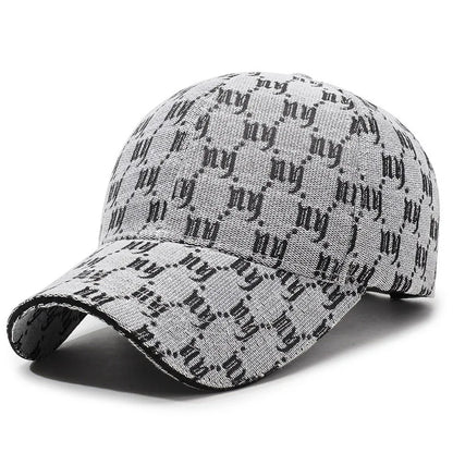 Monochrome Luxe Patterned Baseball Cap