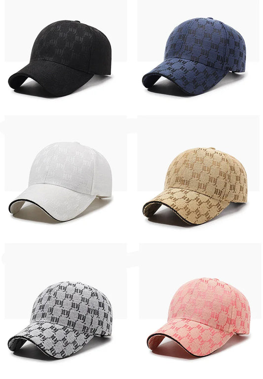 Monochrome Luxe Patterned Baseball Cap