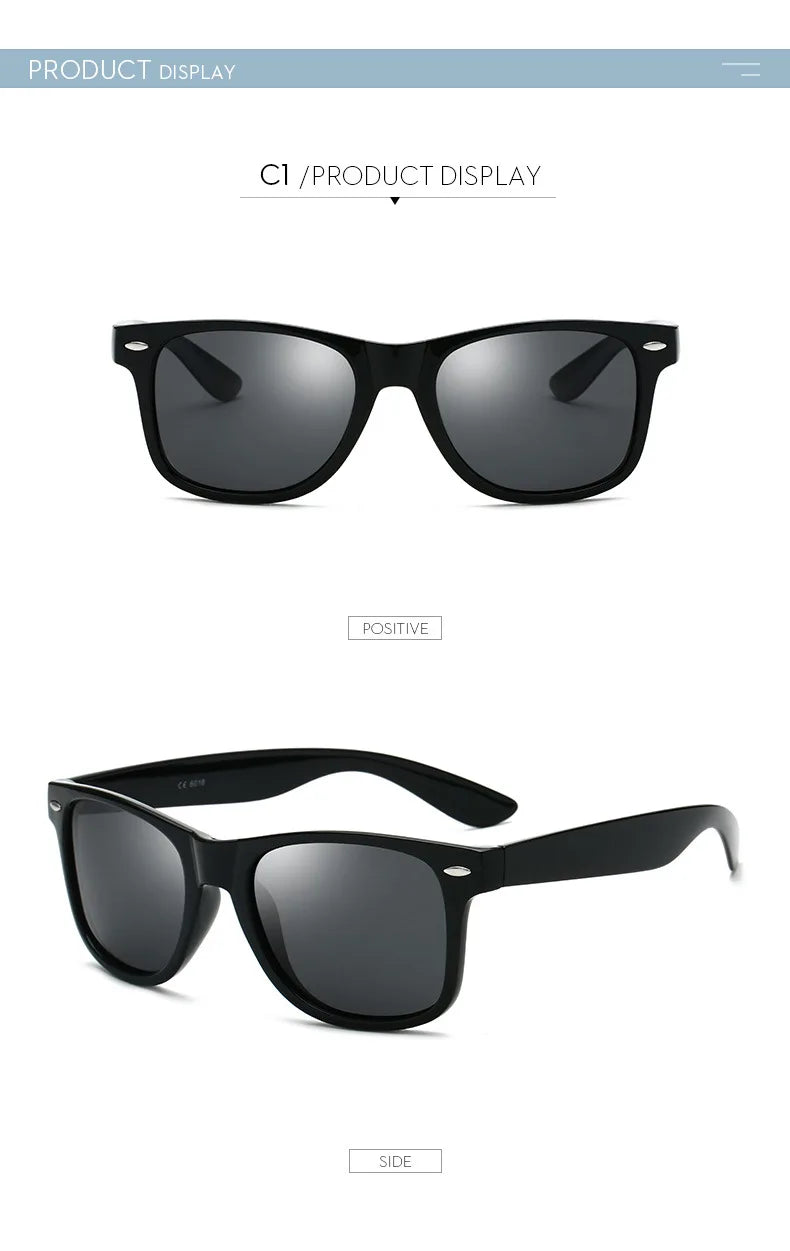 Retro Polarized Sunglasses – Unisex Summer Shades