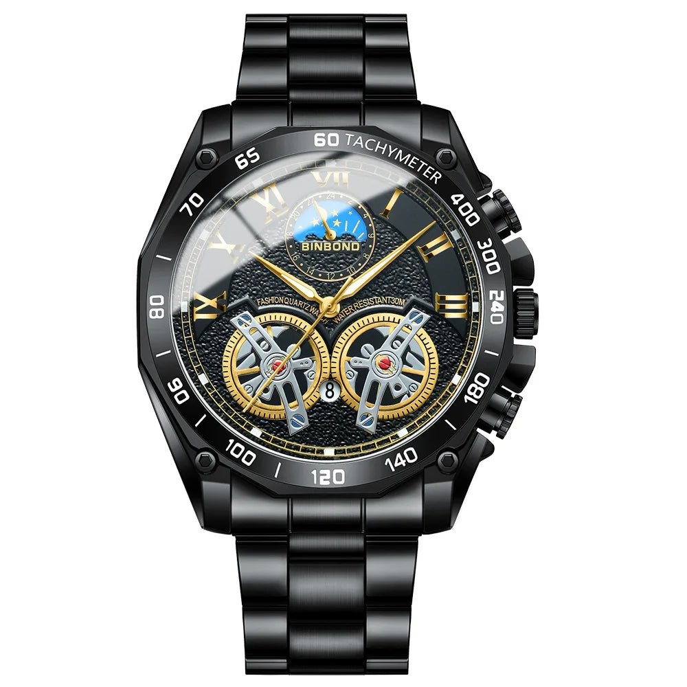 BINBOND Men’s Luxury Quartz Watch