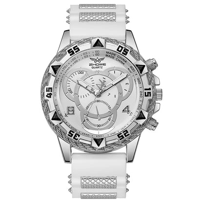 Fashion Silicone Band Analog Men and Ladies Quartz Design