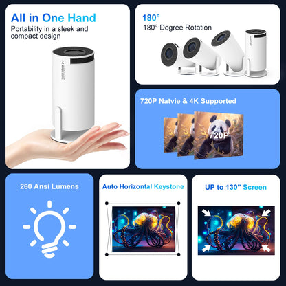 Cinema 4K Magcubic Projector