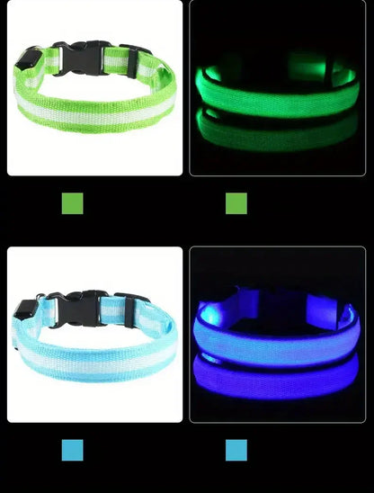 LED Glow Dog Collar – Safety Protection