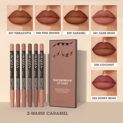 6-Piece Nude Lip Liner Set – Matte & Long-Wear
