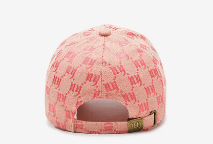 Monochrome Luxe Patterned Baseball Cap
