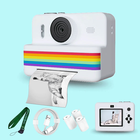 Instant Print Camera – Snap, Print, Create. Free Paper Included!