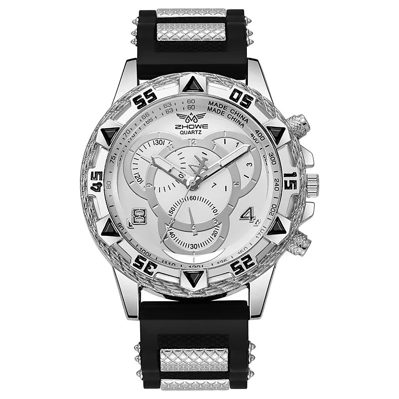 Fashion Silicone Band Analog Men and Ladies Quartz Design