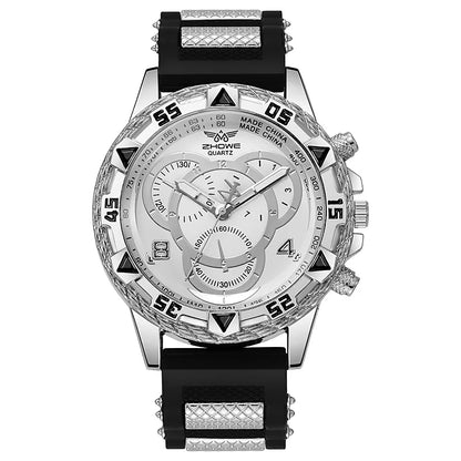 Fashion Silicone Band Analog Men and Ladies Quartz Design