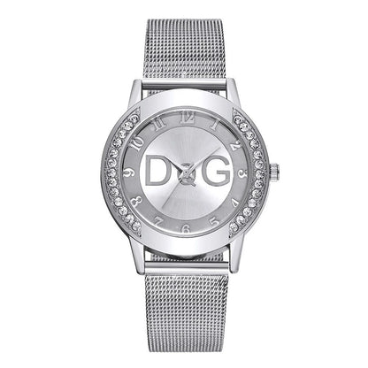 The Dolce Vida Diamond Accent Gold Mesh Women's Watch