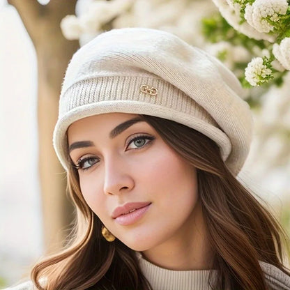 LOW STOCK! Ultra-Soft Fleece-Lined Knit Beanie with Hidden Pocket