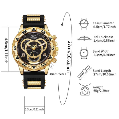 Fashion Silicone Band Analog Men and Ladies Quartz Design