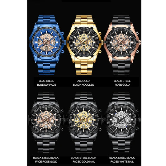 BINBOND Men’s Luxury Quartz Watch with Calendar