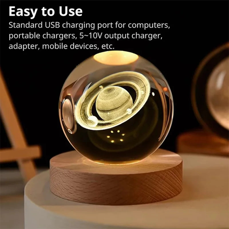 3D Night Light Crystal Ball