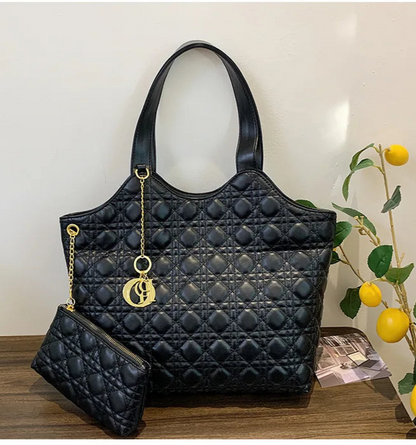 St Laurell 2025 Quilted Designer-Inspired Shoulder Tote
