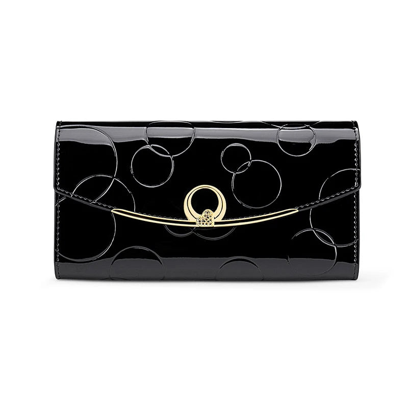 Luxury Leather Long Wallet – RFID Secure with Phone and Card Pockets