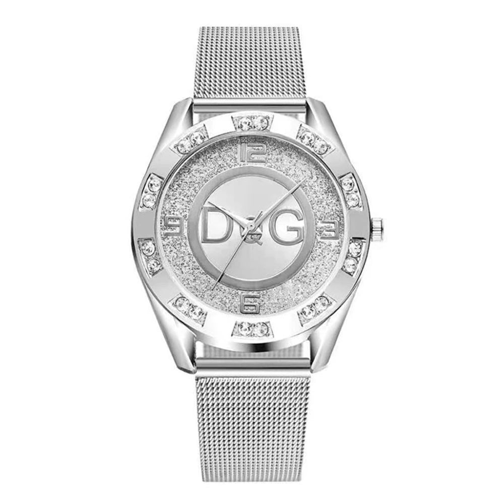 The Dolce Vida Diamond Accent Gold Mesh Women's Watch