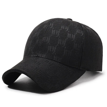 Monochrome Luxe Patterned Baseball Cap