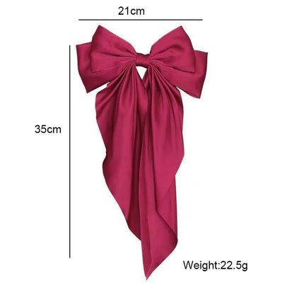 Ladies Elegant Bowknot Barrette Hair Ribbon