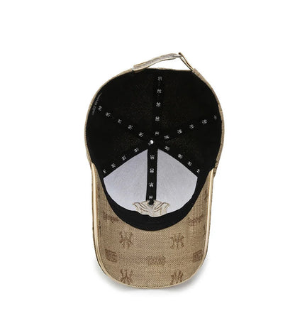 Street Style Essential Embroidered Letter Cotton Baseball Cap