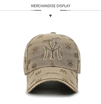 Street Style Essential Embroidered Letter Cotton Baseball Cap
