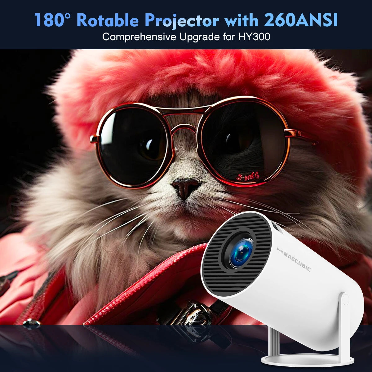 Cinema 4K Magcubic Projector