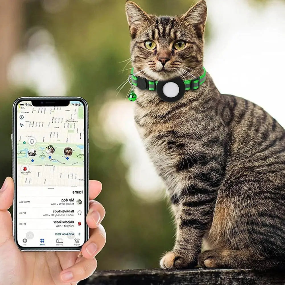 Anti-Loss Airtag Reflective Cat Collar