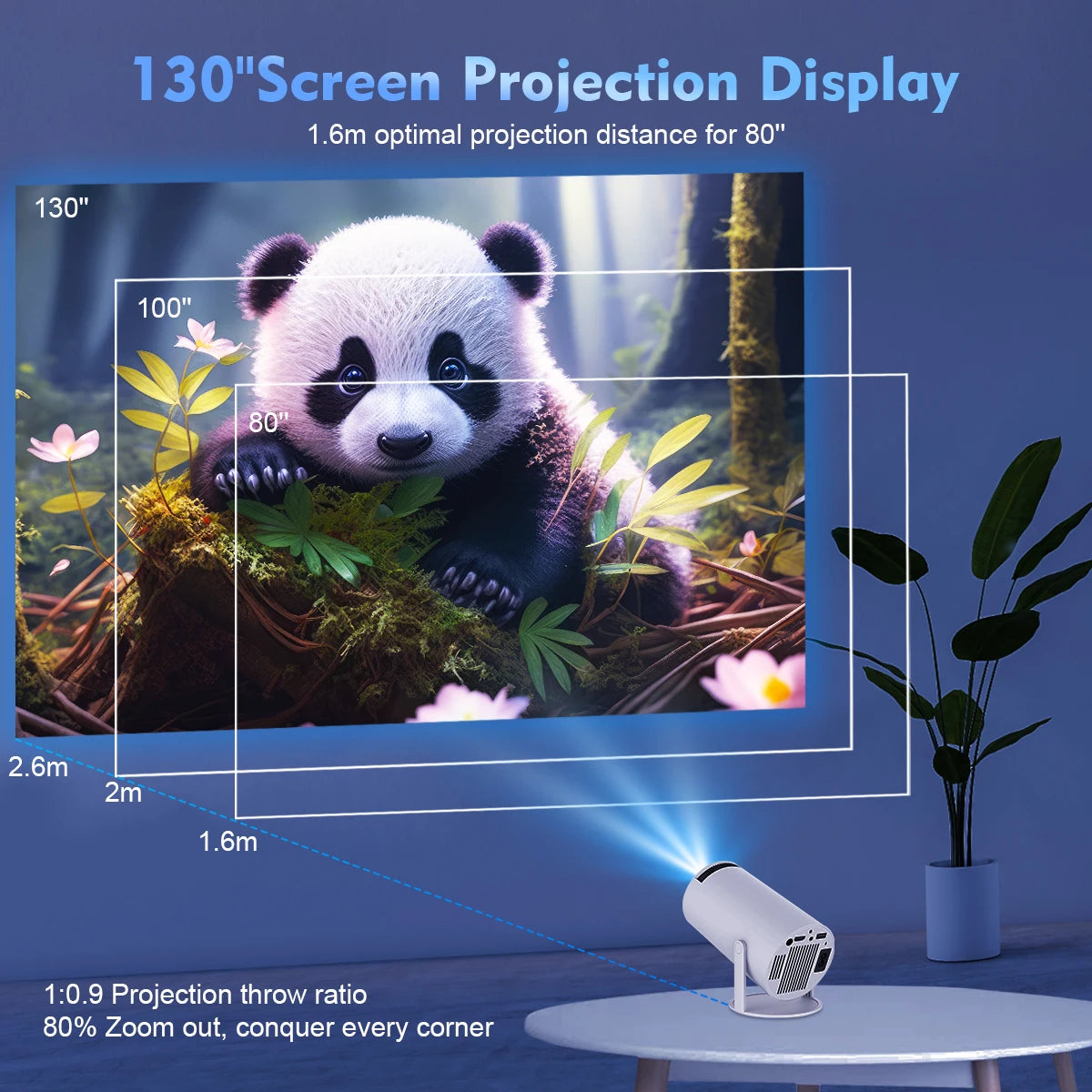 Cinema 4K Magcubic Projector