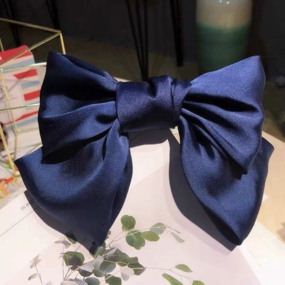 Ladies Elegant Bowknot Barrette Hair Ribbon