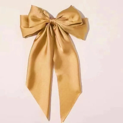 Ladies Elegant Bowknot Barrette Hair Ribbon