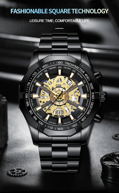 BINBOND Men’s Luxury Quartz Watch with Calendar