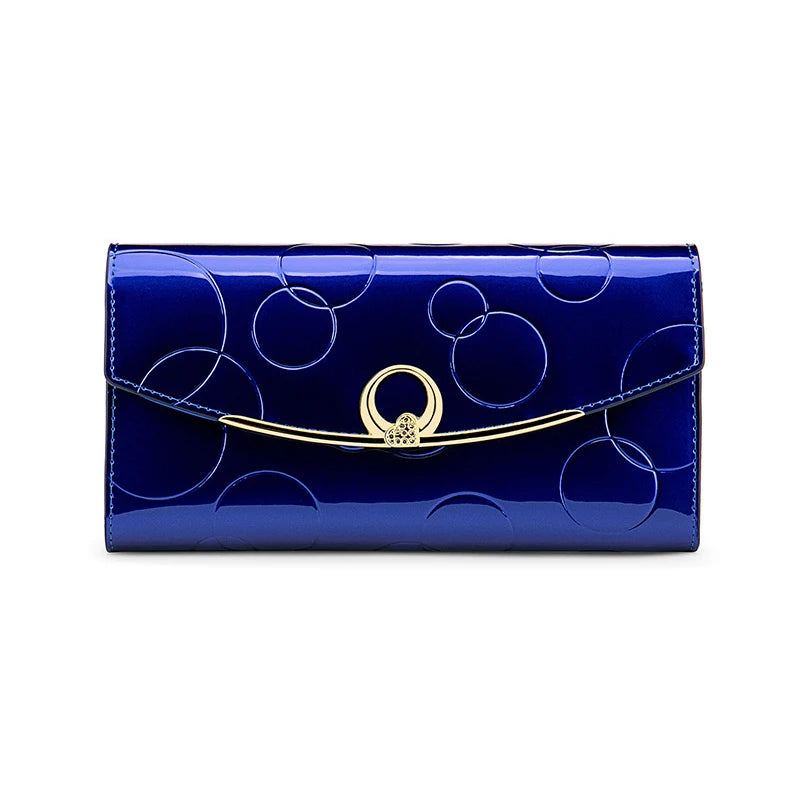 Luxury Leather Long Wallet – RFID Secure with Phone and Card Pockets