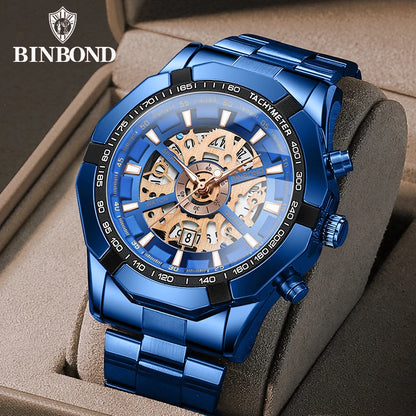 BINBOND Men’s Luxury Quartz Watch with Calendar