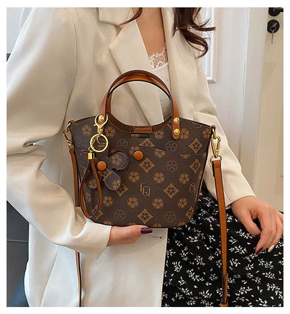 Louis' French Boho Monogram Bucket Bag