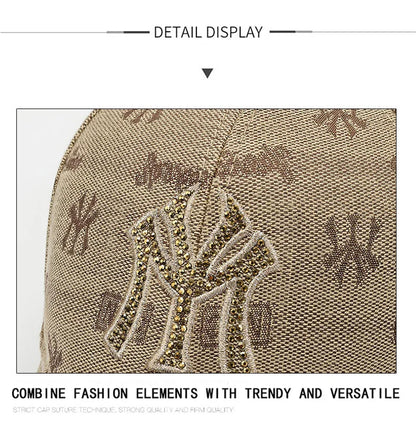 Street Style Essential Embroidered Letter Cotton Baseball Cap