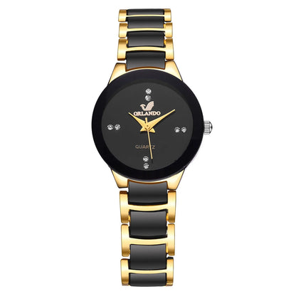Luxury Stainless Steel Quartz Watch – Bold and Sleek. For Ladies and Men.