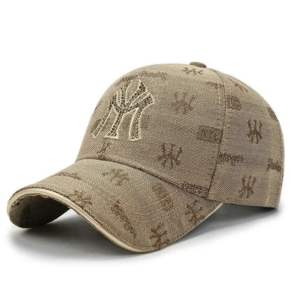 Street Style Essential Embroidered Letter Cotton Baseball Cap