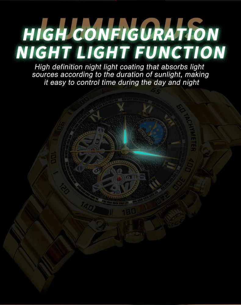 BINBOND Men’s Luxury Quartz Watch