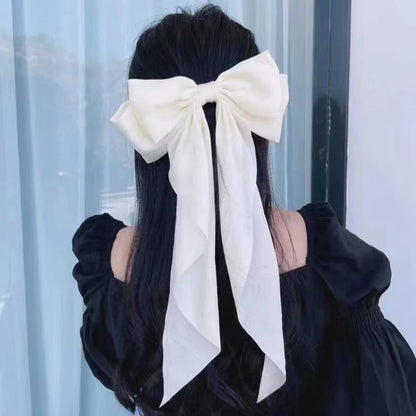 Ladies Elegant Bowknot Barrette Hair Ribbon