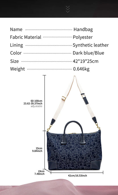 CH Handbag - Letter Print Tote - Everyday