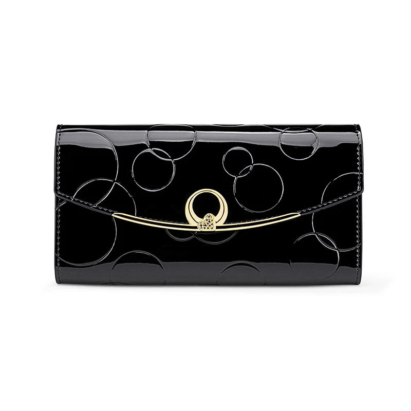 Luxury Leather Long Wallet – RFID Secure with Phone and Card Pockets