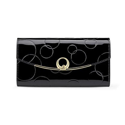 Luxury Leather Long Wallet – RFID Secure with Phone and Card Pockets