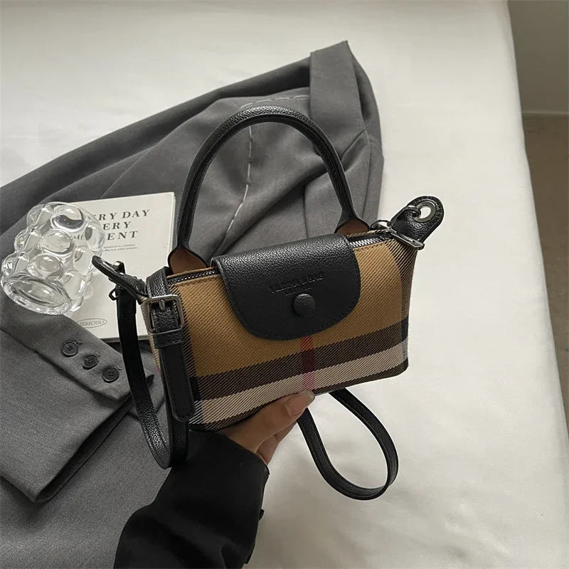 The Berrybag Checkered Hobo Crossbody