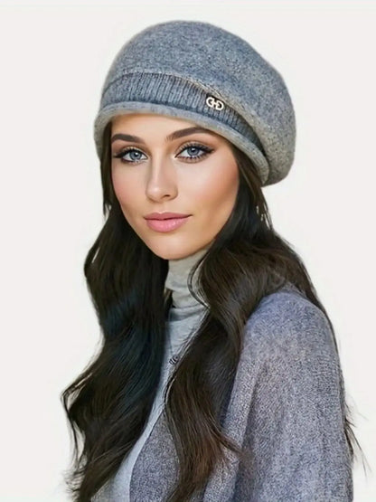 LOW STOCK! Ultra-Soft Fleece-Lined Knit Beanie with Hidden Pocket