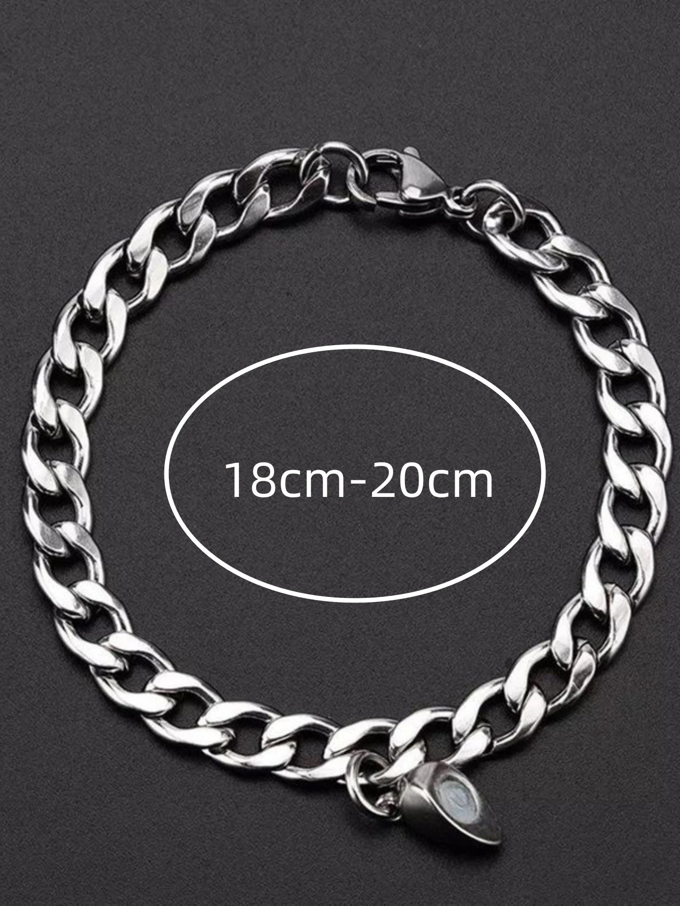 Roman Heart Crystal Chain Bracelet – Lovers' Edition