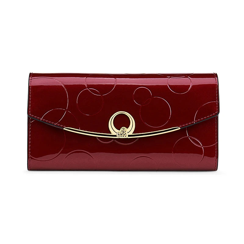 Luxury Leather Long Wallet – RFID Secure with Phone and Card Pockets