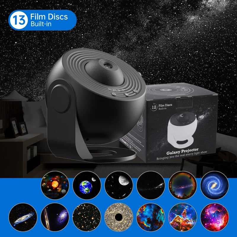 Starry Galaxy Night Light Projector