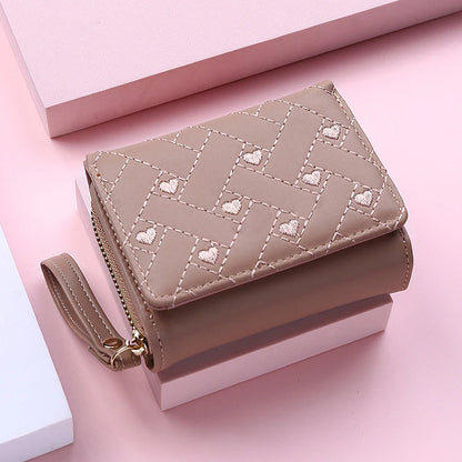 Mini Tri-Fold Embroidered Wallet – 2025 Edition