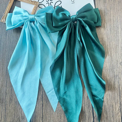 Ladies Elegant Bowknot Barrette Hair Ribbon