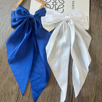 Ladies Elegant Bowknot Barrette Hair Ribbon